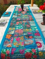 Chemin de table en tissu brodé Patchwork Design pour la cuisine à domicile mariage salle à manger et article cadeau