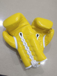 ถุงมือชกมวยหนัง PU สำหรับฝึกออกกำลังกายในยิมอุปกรณ์ป้องกันทนทานออกแบบโลโก้ได้ตามต้องการ - Product Image 4