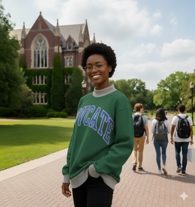 Sudadera de Mujer con Cuello Alto, Personalizable con Logotipo, Informal, Lisa, Holgada, Gruesa, Ecológica, Transpirable, para Invierno - Product Image 6