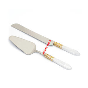 Servidor de pastel de Metal de mesa, cuchillo de pastel de diseñador hecho a mano de calidad superior, tamaño personalizado, venta al por mayor, servidor y cuchillo de pastel de Metal - Product Image 2