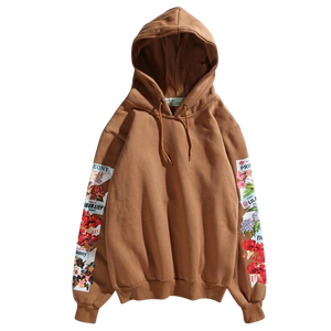 Nouveau style Logo personnalisé femmes décontracté solide longueur régulière hiver à manches longues polaire à capuche survêtement empilé pantalon - Product Image 5