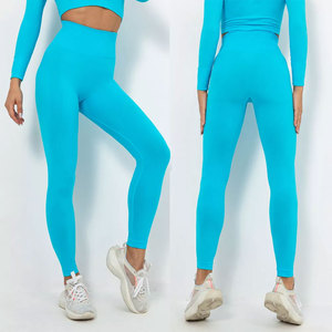 Personalized women gym <b>leggings</b> breathable stretch fabric OEM logo design perfect for teamwear branding and promotions - Product Image 1