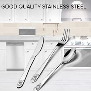 Juego de cubiertos de 3 piezas de acero inoxidable con caja inteligente, juego de cubiertos y cubiertos, juego de cubiertos único a precios asequibles - Product Image 3