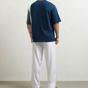 Pakistán hizo alta calidad logotipo personalizado camisetas y pantalones al por mayor precio barato transpirable camisetas y pantalones - Product Image 3