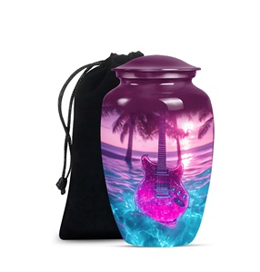 <b>Guitar</b> Urn for Ashes Adult Male Ashes for Women Human Ashes Cremation Memorial Urn for Mom Funeral Burial Urn Custom Size - Product Image 1