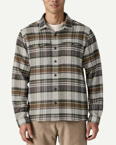 Chemise en flanelle pour homme, fabrication OEM, vente directe d'usine, manches longues, coupe classique, boutonnée, chemise à carreaux décontractée - Product Image 6