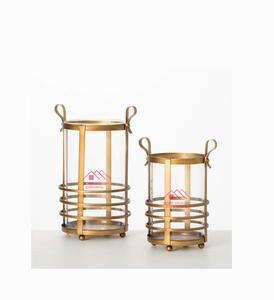 Bougeoir en métal et bougeoir à bas taux Design vintage fini antique - Product Image 5