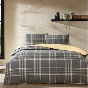 Juego de funda nórdica individual Aspen Anthracite Taç Ranforce - Product Image 1