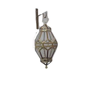 Diseños geométricos de latón y vidrio de alta calidad, linterna, vela de pared, linterna de jardín, linterna colgante, decoración de pared, portavelas de latón - Product Image 1