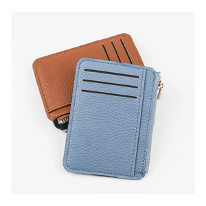 ที่ใส่บัตรหนังแท้แบบมินิมอลกระเป๋าสตางค์แบบบางพร้อมเคสบัตรเครดิตสำหรับผู้ชายและผู้หญิง - Product Image 5