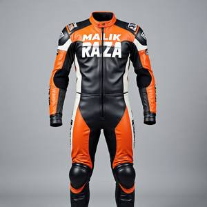 Traje de carreras de pista Ajuste personalizado, tamaño personalizado, estilo, color y logotipos en cuero de vaca duradero de lujo para el rendimiento en pista - Product Image 1