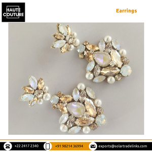 Pendientes de cristal bonitos totalmente personalizables para mujer Marquis Rhinestones Pendiente Diseñador Lujo Gota Boda Pendiente de cristal - Product Image 2