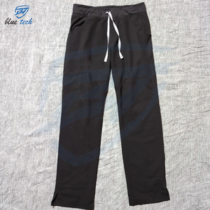 Tenues médicales pour femmes, fabrication sur mesure, coton léger, élasticité, manches courtes, col rond, hôpital - Product Image 4