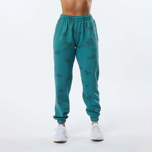 Joggers à taille élastique et à cordon de serrage pour femmes pantalons de survêtement d'hiver en polaire surdimensionnés avec poches plates à glissière sur le devant - Product Image 4