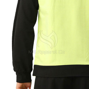 เสื้อสเวตเตอร์ฤดูหนาวของผู้ชายไซส์พิเศษเสื้อสวมหัวผ้าฝ้าย100% สีพื้น - Product Image 3