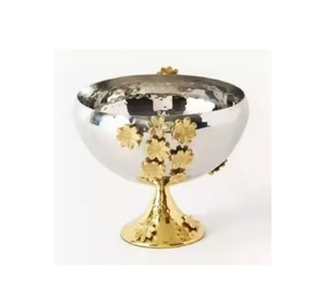 Chocolate <b>Bowl</b> Trending New Style <b>Dessert</b> <b>Bowls</b> Decorative Metal Display Candy Dish Gold Color FInishing For Dinnerware Tabletop - Product Image 5