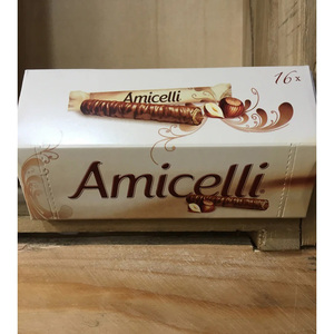 Bâtonnets de chocolat Amicelli les plus vendus, collation premium aux noisettes et biscuits, approvisionnement en vrac, emballage professionnel - Product Image 3