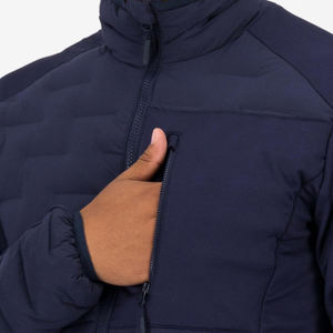 แจ็กเก็ตขนเป็ดแบบปักลายสำหรับผู้ชายแจ็กเก็ตขนเป็ดแวววาวมีซิปขนาดใหญ่สำหรับใส่กลางแจ้งฤดูหนาวงานตามสั่ง - Product Image 4