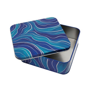 Food-Grade Custom Printed Square <b>Tin</b> Plate Box | Metal Packaging for <b>Chocolate</b> Biscuit & Cookies - Product Image 1