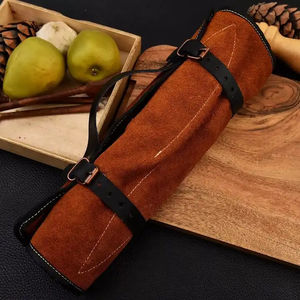 Burraq Professional 5 PCS Carbon Steel Chef <b>Knife</b> Set Wood Handle Eco-Friendly Dishwasher <b>Safe</b> Ambidextrous Modern Customizable - Product Image 2