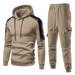 ชุดวอร์มแฟชั่นฤดูหนาวแบบมีฮู้ด ดีไซน์สั่งทำได้ ขายดี ทรงสปอร์ต  ลายพิมพ์ทันสมัย เสื้อสเวตเชิ้ต กางเกงสเวตแพนท์ ทรงปกติ - Product Image 4