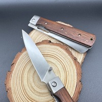 ZT4R Cadeau Idéal Cuisine De Poche Couteau À Pain Pliant Steak Tomate Couteau À Éplucher Merbau Manche En Bois 440C Couteaux De Cuisine Portable