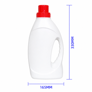 Botella Ovalada de Plástico HDPE de 2200 ml con Asa, Reciclable, para Detergente Líquido y Productos Químicos Domésticos - Product Image 1