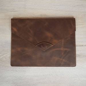 Bolso de cuero genuino de fábrica certificada, funda para portátil con cremallera personalizada de alta calidad, 2017 - Product Image 3