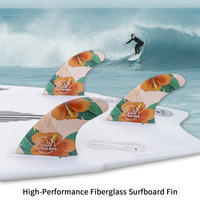 Planche de surf Waterplay Surfing Honeycomb Half Carbon au design personnalisé, ailerons simples en fibre de verre, ensemble de 3/5 ailerons pour utilisation en mer