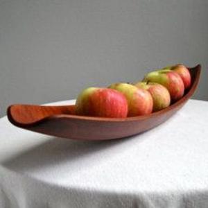 Bol à Fruits secs classique pour maison hôtel Restaurant ustensiles de cuisine vaisselle dattes bol marron couleur bois naturel fini plateau et bol - Product Image 2