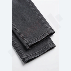 Pantalones Vaqueros de Hombre 100% Algodón de Alta Calidad a Precio Económico, Lavables, con Botones, Diseño Personalizado de Primavera, Talla OEM, Pantalones de Mezclilla Lavados - Product Image 6