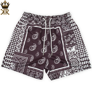 Summer New Trendy Boho Shorts Vintage Oversize Street Sports Shorts pour Femmes Hommes Casual Floral Hawaii Beach Short Pants Swim - Product Image 3