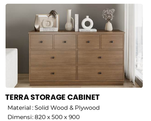 Modern Wooden Dresser With 8 Drawers Minimalist Design Solid Wood <b>Bedroom</b> Furniture Freestanding <b>Storage</b> <b>Cabinet</b> - Product Image 5