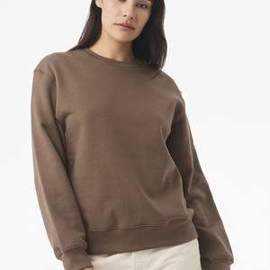 Femmes respectueux de l'environnement 400 Gsm français éponge fermeture éclair à capuche respirant surdimensionné tricoté pull goutte épaule décontracté à capuche - Product Image 4