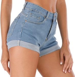 Phụ nữ denim quần short một phần chiều dài quần còn được gọi là quần short cũng có tính năng denim xây dựng làm cùng một chất liệu denim jeans - Product Image 1