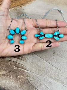 Collar de plata de ley azul turquesa hecho a mano, regalo de joyería de piedras preciosas naturales para mujeres y niñas todos los días - Product Image 2