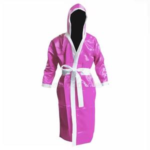Top Quality Hooded Custom Color And Logo <b>Boxing</b> <b>Robe</b> Kick <b>Boxing</b> MMA Ring <b>Robe</b> - Product Image 4