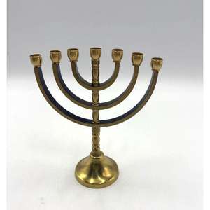 Ménorah à 9 bras en argent, accessoires de décoration pour la maison, fournitures pour événements, décoration de table de fête, support de bougie pour chandelier - Product Image 2