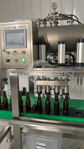 Полностью Автоматическая приподнятая настольная машина для очистки и наполнения пивных бочонков Паровая газовая система отопления пивоварни для напитков и вина