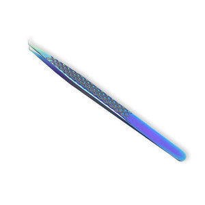 Pince à épiler d'extension de cils Pince à épiler de volume de pointe de fibre Incurvée 45 Pince à épiler de volume coudée à 90 degrés - Product Image 5