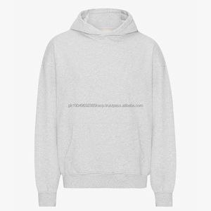 Sweat à capuche surdimensionné bio pour homme en molleton de coton, sweat-shirt à capuche décontracté pour homme - Product Image 2