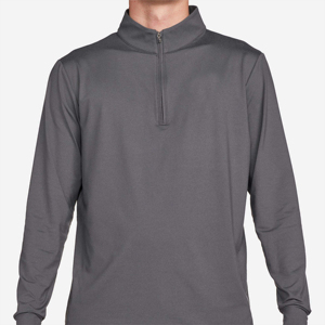 Sweat-shirt à capuche à fermeture éclair thermique pour hommes, sweat-shirt d'hiver avec demi-fermeture éclair, polaire, chemise de sueur confortable, col montant - Product Image 1