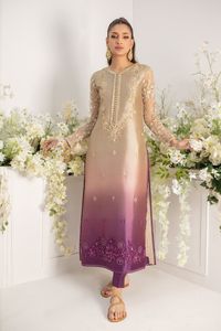 LATEST & BEAUTIFUL COLOUR of LONG KAMEEZ ,STYLISH <b>PANT</b> WITH EMBELLISHED CRYSTAL GLASS BEADS, RESHAM, DABKA WORK @ 2024 - Product Image 2