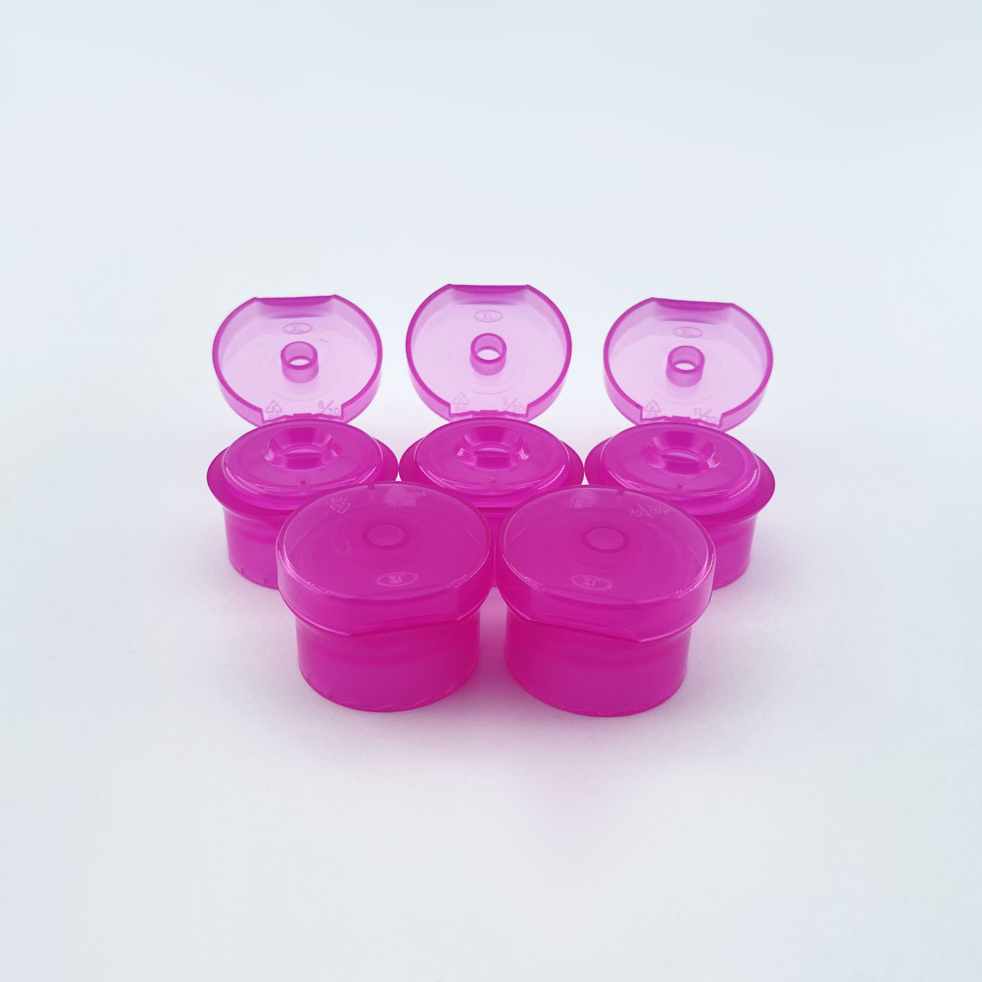 Mayorista 20 MM Cuidado de la Piel Botella Tapas Snap Top Cap PP Plástico Flip Top Caps