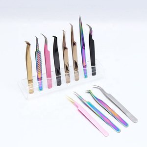 Professional Custom Packing New Classic Volume Straight Eyelash Extension Tweezers Stainless Steel for Eyelash Use - Product Image 1