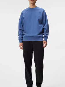 350 GSM imprimé sweats à col rond bouffée impression hommes 100% coton sweat à capuche porter pull surdimensionné hommes qualité supérieure - Product Image 2