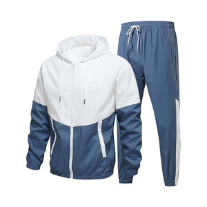 Chándal de hombre de 2 piezas con capucha, chándal Atlético informal para correr, trotar, conjuntos deportivos - Product Image 5