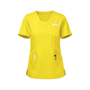 Tenues médicales personnalisées en toile coupe ajustée, respirantes et à séchage rapide, unisexe, pour infirmières - Product Image 1