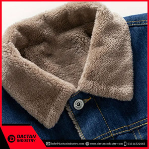 Veste en jean personnalisée de haute qualité pour hommes Veste en jean en coton élégante pour l'hiver Vêtements décontractés OEM vente en gros disponible - Product Image 4
