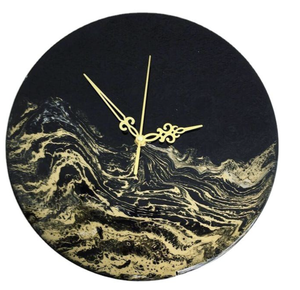 นาฬิกาติดผนังลายทะเลแบบโมเดิร์นทำด้วยมือทำจากไม้อีพ็อกซี่เรซิ่นศิลปะสำหรับตกแต่งบ้านสำหรับงานขึ้นบ้านใหม่คริสต์มาสและงานแต่งงาน - Product Image 3